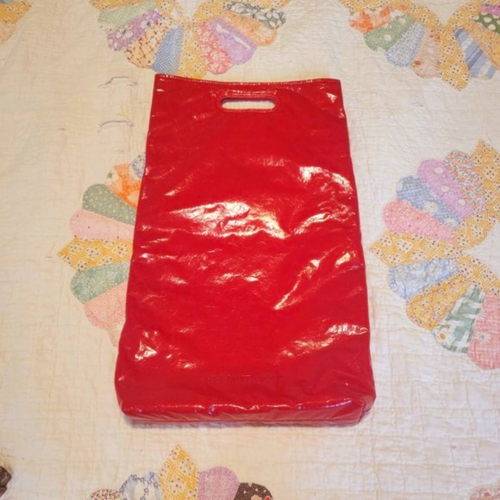 Red Leather Helmut Lang Bag
